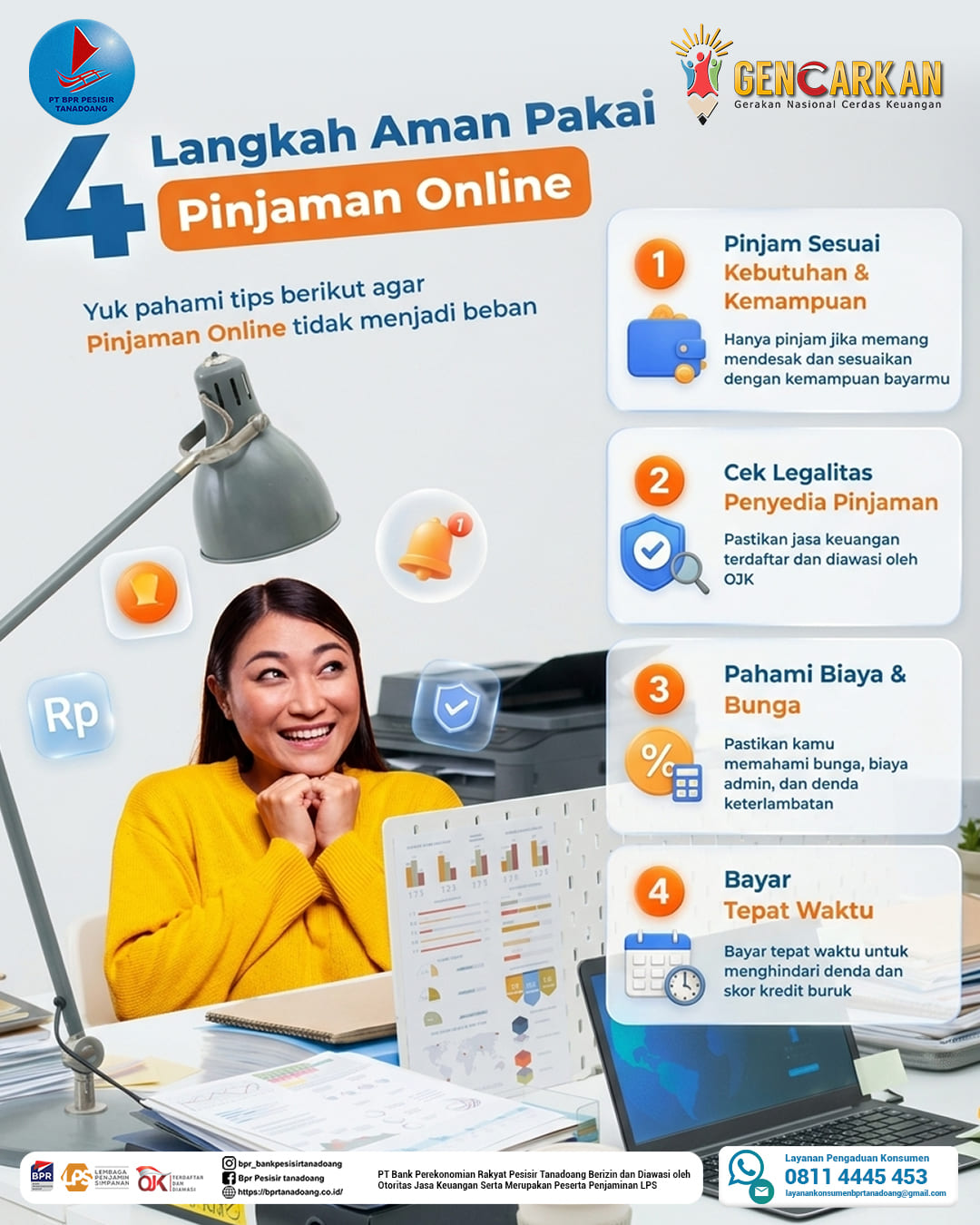 Pernah kepikiran pakai pinjaman online untuk menutupi kebutuhan mendesak? 🤔